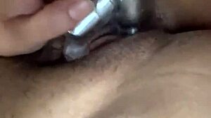 After a long day she contrasts relaxation with hairy pussy vibrator play in softcore solo