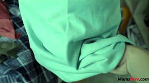 Holy shit, my stepmom's acting as my personal maid with those big tits and young body!