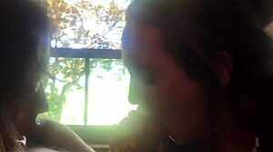 Guy Gets to Fuck His Girlfriend and Her Cousin in This Sexy Brazilian Kissing Session!