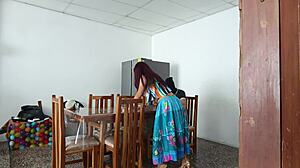 sinful maid spreads her pretty pussy open for daddy's domination