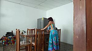 sinful maid spreads her pretty pussy open for daddy's domination