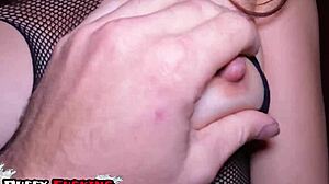 Why does big natural tits japanese mature in fishnets give oiled handjob rubbing cock on pussy