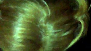 Kimberlie starts blowing big cock. She handles the monster cock with deep suction.