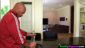 Hey stepdad, why are you pounding your athlete daughter so rough after the game in the garage?