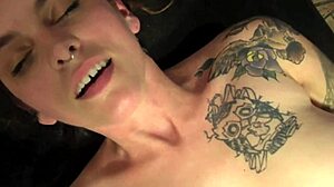 Lesbians Nikki Hearts and Friend Two Tattooed Redhead Sluts Fuck Gently