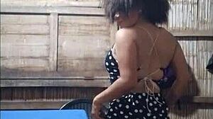 I fulfilled a challenge for my stepson after losing a bet, sending him homemade content where I performed a semi-nude show, masturbating in real homemade style for him.