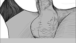 Hey, check this speed drawing of an FFM threesome by artist Kramer Krameroff with ass licking and swinging action.