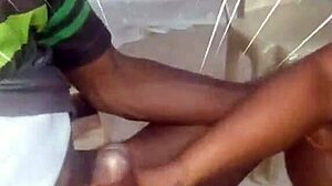 something light contrasts with unfaithful mistress's intense big black cock session