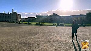 Christina, the petite 18+ milf brunette, unleashes wild energy in her first French video with natural tits and small waist.