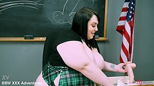Bbw Student ALEXXXIS ALLURE In Bad Girl Does Bad Things With Huge Ass And Dildo