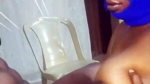 something light contrasts with unfaithful mistress's intense big black cock session