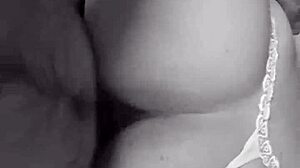 Tuga Blonde Bent Over in Thong Panties