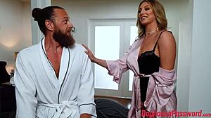 Hot Masseuse Kayley Gunner Oils And Rubs Client Big Cock For Deep Fisting And Cuckold Domination