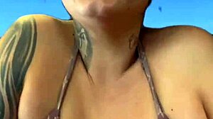 training at the gym facing ipanema beach rj just in bikini all wet sweat dripping down legs got me so horny