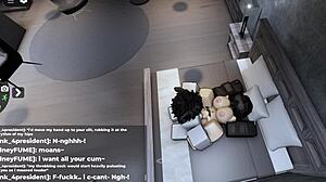 roblox slut loves getting covered in cum, ends up totally soaked 😏💦