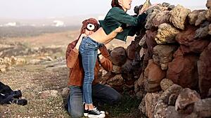 Wow I fucked this girl in middle of Lanzarote island 😲