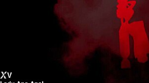 So this brunette stuffs a super huge dildo deep into her loose asshole for intense squirting orgasms.