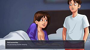 let's play summertime saga episode where the character can't sleep at night