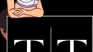 Skinny slut's rough anal fisting on sofa leads to gaping asshole covered in piss