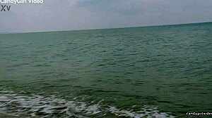 I'm so turned on by Hollis Ireland in that micro bikini, showing off her pretty big pussy lips.