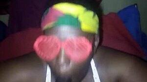 oh damn, suck that monster cock sloppy, she says while giving bbw head until the big facial cumshot hits