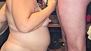 Preggo milf sucks big cock... mmm, feels so good!