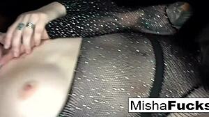 misha and pornstar madison morgan lick each other wet pussies then clean up together