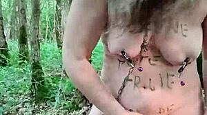 i'm your french housewife slave bound in forest for bdsm session