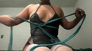 I love teaching shibari 2.0 with this tutorial on making a harness while masturbating in front of the camera as Astarioth