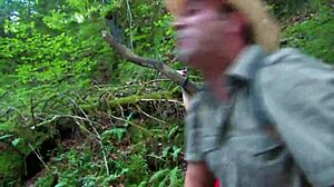 ever tried wild outdoor anal fucking in nature with bondage? this skinny european slut screams through orgasmic passion in rough quickie