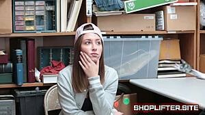 Young Terrified Shoplifting Teen 18+ Gets Busted!
