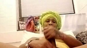 Down for fun fellas in amateur homemade bedroom with transsexual crossdressing action