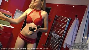 dirty director dildoing hot model with full bush and the dildo is too big to fit