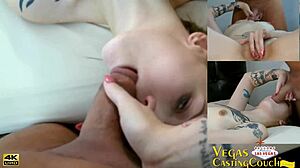 This is vegas starr coming to the vegas couch for oil massage glass dildo masturbation deep throat riding cock bondage pov creampie