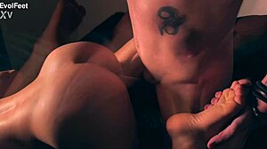 Intense Desire to Fuck My Tight Pussy with Footjob Until I Cum Everywhere