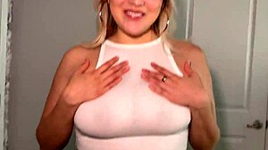 stepsis your big natural tits and nipples show under skirt in college roleplay taboo