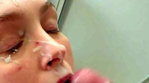 I feel so aroused blowing that cock and taking the facial cumshot