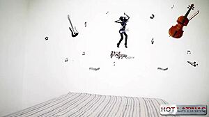 Latin ebony bitch can handle a giant cock