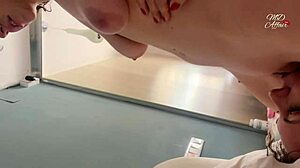 i love tribbing with my milf babe in the mirror, kissing and face sitting until we both orgasm