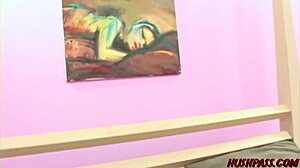 Hey, check out these hot blondes Malibu and Jersey strapping on and going at it doggystyle!