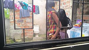 Hot Housewives Turn Laundry Time into Steamy Homemade Porn Sessions as Slutty Amateurs