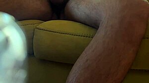 She was secretly masturbating and ended up with a strong real orgasm that made her squirt everywhere.