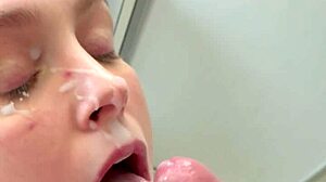 I feel so aroused blowing that cock and taking the facial cumshot