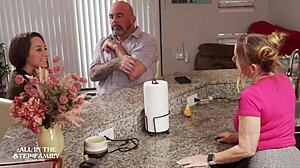 Sex Freak Freya Von Doom Hits Up Stepdad And New Wife Hard!