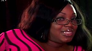 honey rim starts her introduction as a big tits black babe with natural assets in pov casting interview and dirty talk session