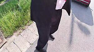 Andrea Diprè interviewed a young Czech woman during her extreme public nudity display in Prague.