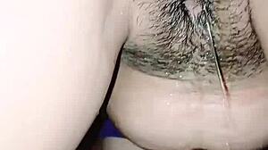 Amateur Milf Bent Over In Doggystyle Gets Creampie Cumshot Squirting At Home