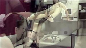 Skinny girlfriends explore intimate moments in a cozy neighborly setting