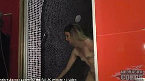 dirty director dildoing hot model with full bush and the dildo is too big to fit