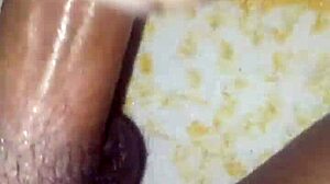 Two toys together inserted and pumping out cum in asian masturbation session